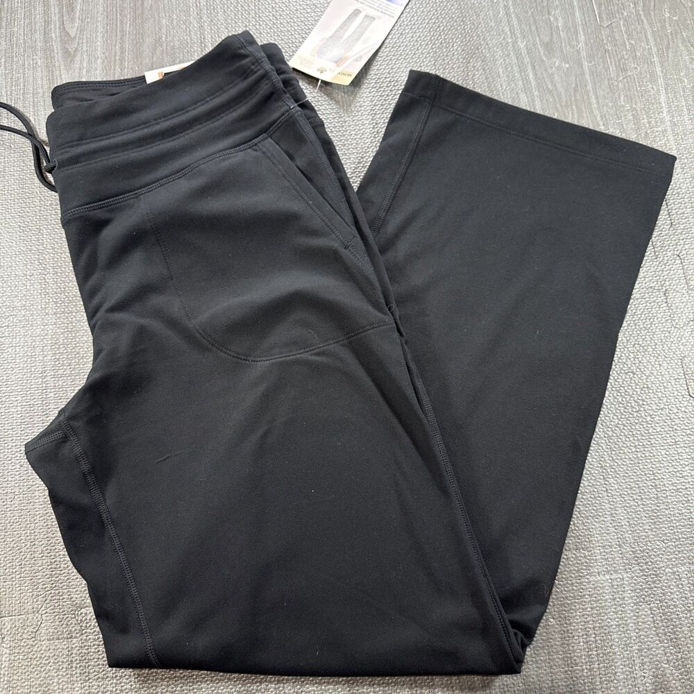 MONDETTA Women’s Black High Rise Straight Leg Pant XL NWT